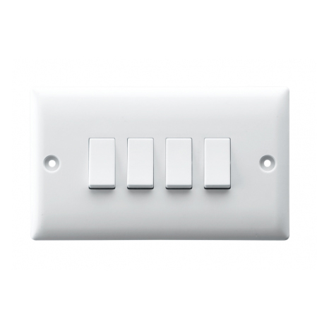 10AX 4 GANG 2 WAY SWITCH PLATE
